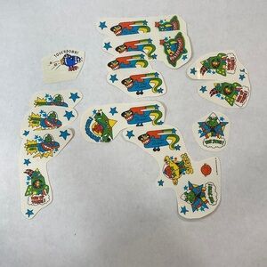 5 for $25 Hallmark‎ vintage 1980 comical spaceship stickers